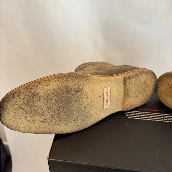 Saint Laurent Suede Chelsea Boots - Picture 12 of 15